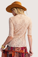 Stretch Waffle Design Top