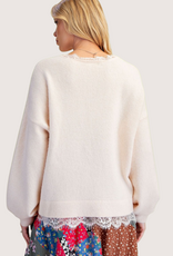 Cream Long Sleeve Blouse