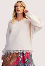 Cream Long Sleeve Blouse