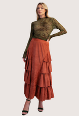 Brick Ruffle Layer Skirt