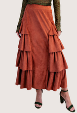 Brick Ruffle Layer Skirt