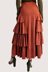Brick Ruffle Layer Skirt