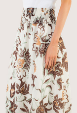 THML Floral Pattern Skirt Cream