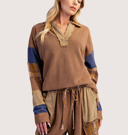 Camel Long Sleeve Top