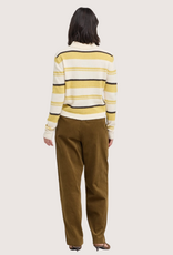 GRADE & GATHER Moss Brown Drawstring Pant
