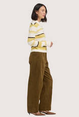 GRADE & GATHER Moss Brown Drawstring Pant
