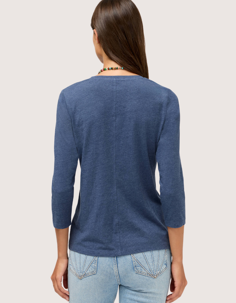 JOHNNY WAS Sarai 3/4 Sleeve V-Neck Tee