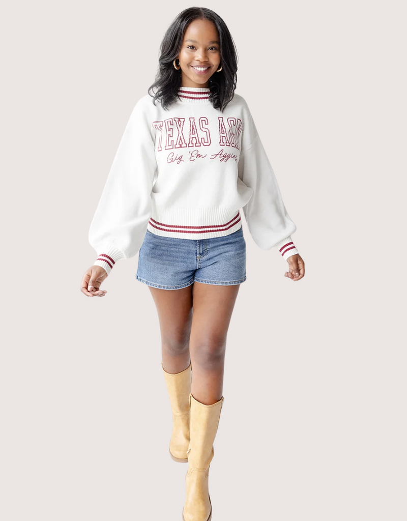 GAMEDAY SOCIAL TAMU Queen Oversized Sweater