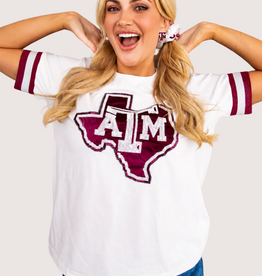 Brianna Cannon Texas A&M Sparkle Logo T-Shirt
