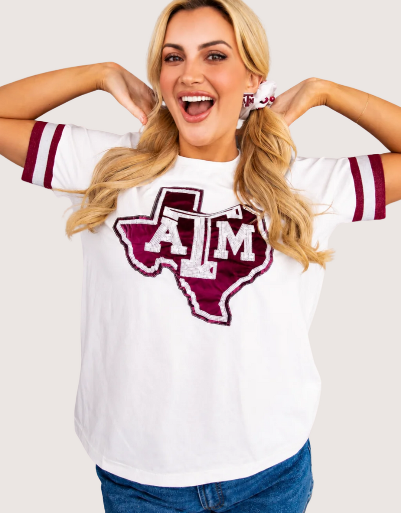 Brianna Cannon Texas A&M Sparkle Logo T-Shirt