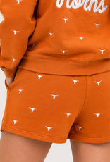 Brianna Cannon Texas Embroidered Fleece Shorts