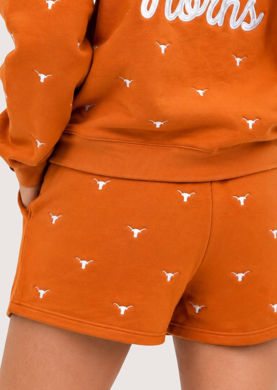 Brianna Cannon Texas Embroidered Fleece Shorts