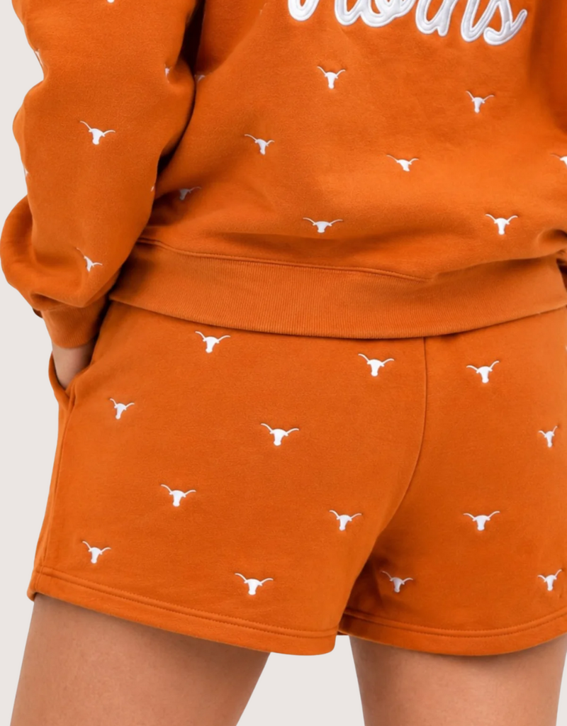 Brianna Cannon Texas Embroidered Fleece Shorts