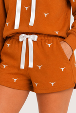Brianna Cannon Texas Embroidered Fleece Shorts