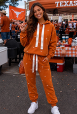 Brianna Cannon Texas Embroidered Fleece Sweatpants