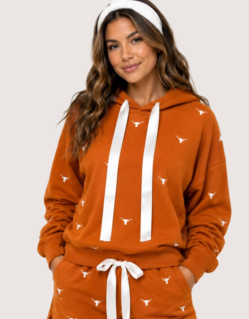 Brianna Cannon Texas Embroidered Fleece Hoodie