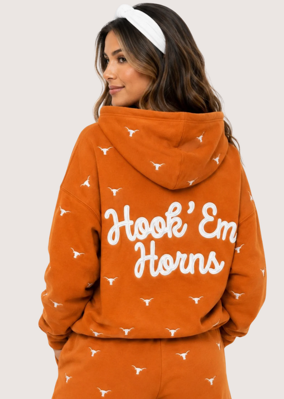 Brianna Cannon Texas Embroidered Fleece Hoodie