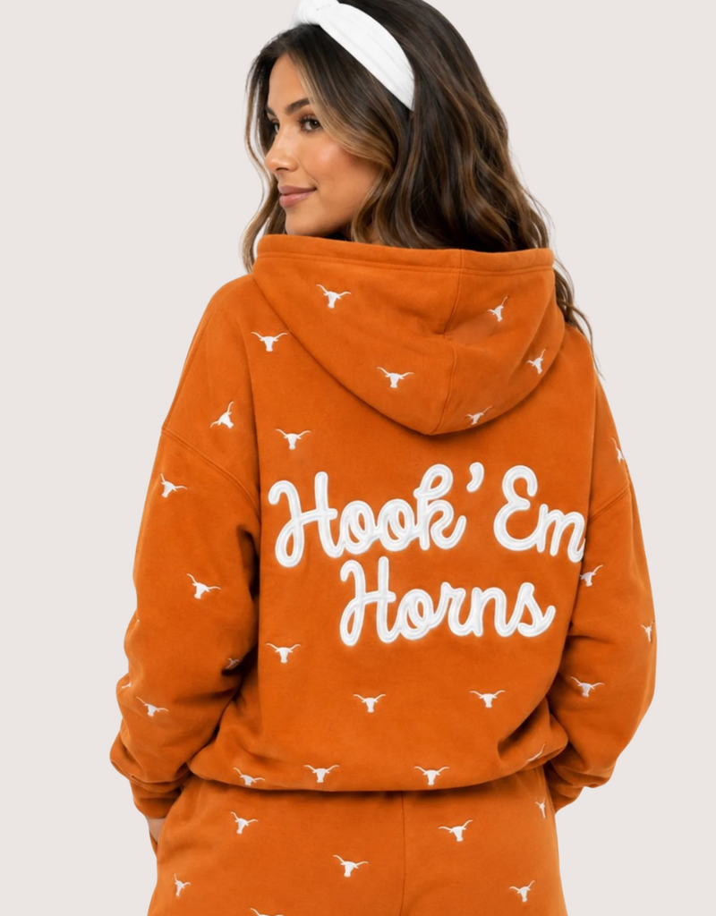 Brianna Cannon Texas Embroidered Fleece Hoodie