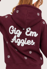 Brianna Cannon Texas A&M  Embroidered Fleece Hoodie