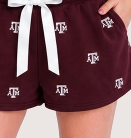 Brianna Cannon Texas A&M Embroidered Fleece Shorts