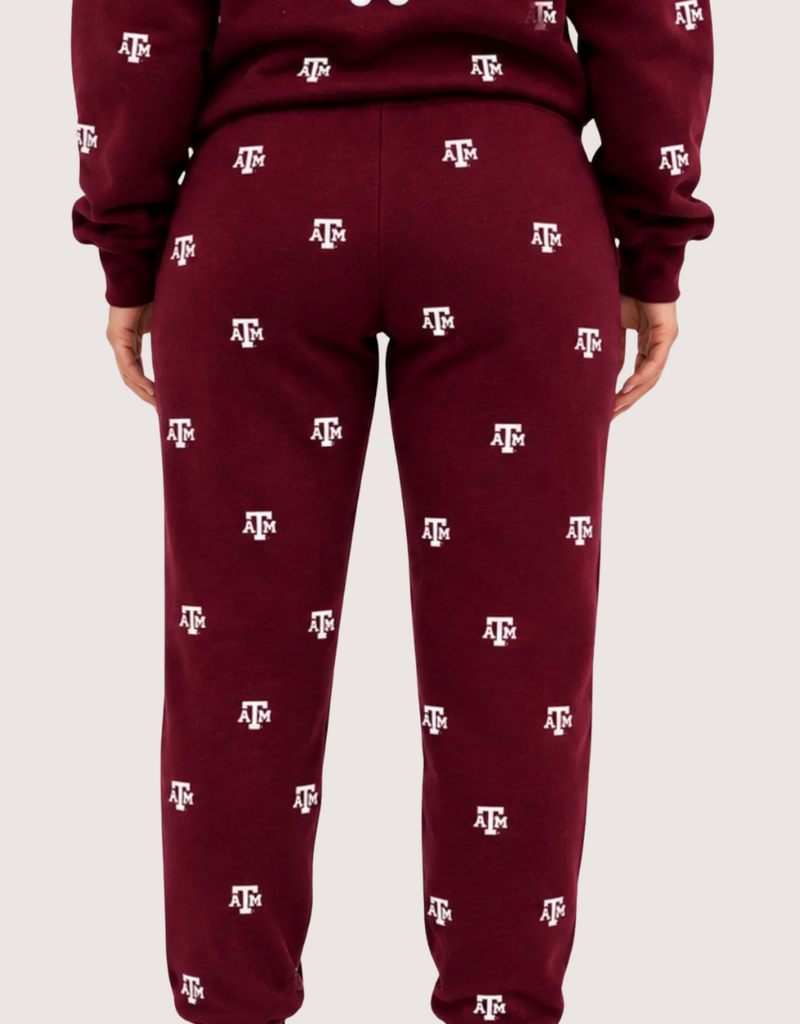 Brianna Cannon Texas A&M Embroidered Fleece Sweatpants
