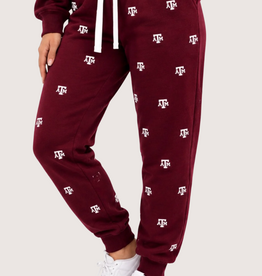 Brianna Cannon Texas A&M Embroidered Fleece Sweatpants