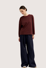 GRADE & GATHER Long Sleeve Crew Neck Tee Red Pear