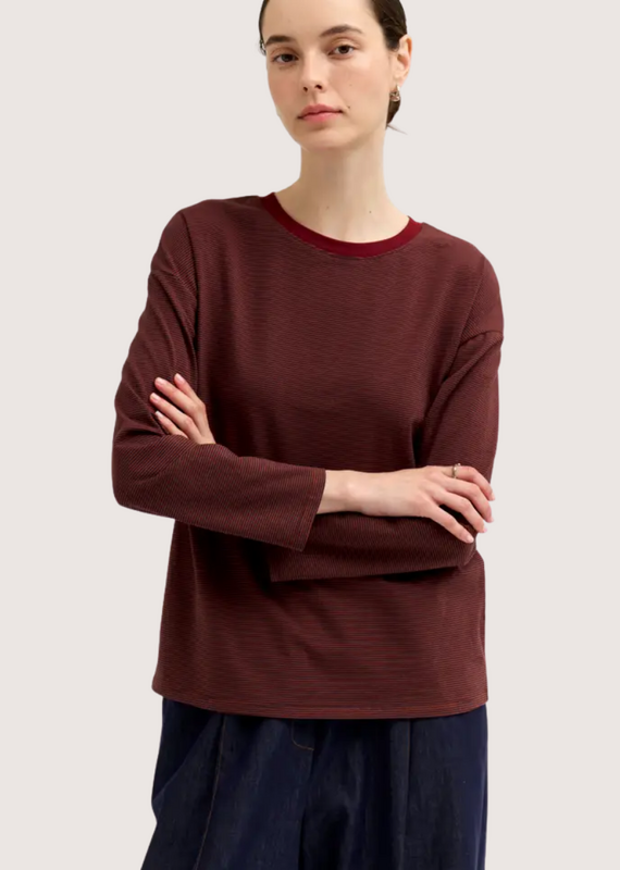 GRADE & GATHER Long Sleeve Crew Neck Tee Red Pear