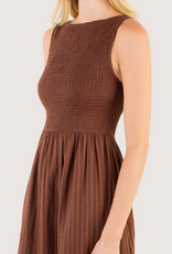THML Sleeveless Brown Maxi Dress