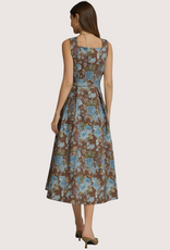 ENTRO Brown Sleeveless Maxi Dress
