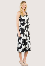 THML Black and White All Over Pattern Maxi Dress