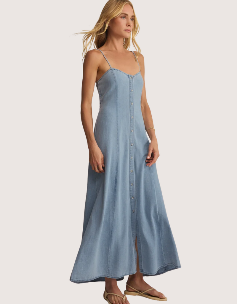 Z SUPPLY Angel Eyes Twill Dress Lake Blue