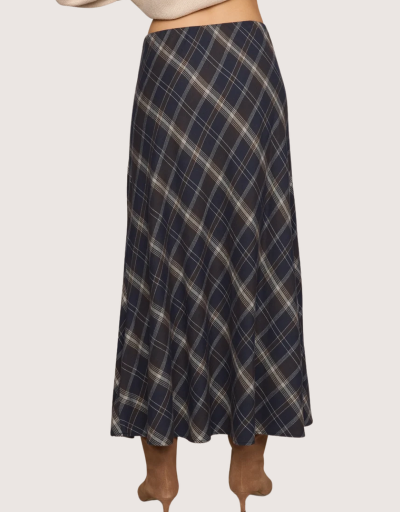 Z SUPPLY Crestview Plaid Skirt Eclipse