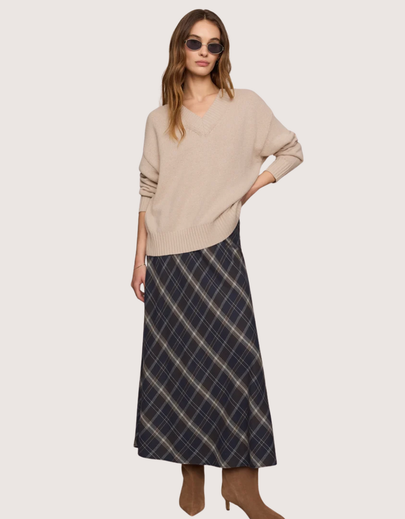 Z SUPPLY Crestview Plaid Skirt Eclipse