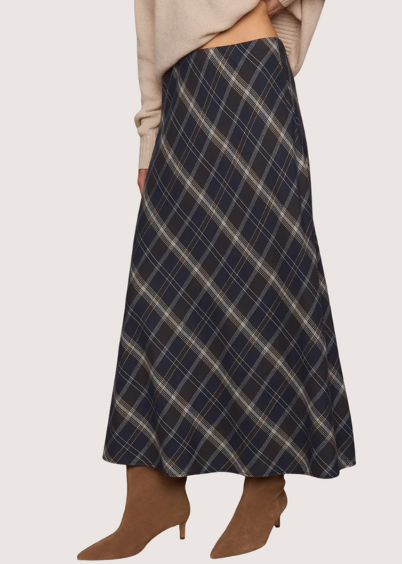 Z SUPPLY Crestview Plaid Skirt Eclipse