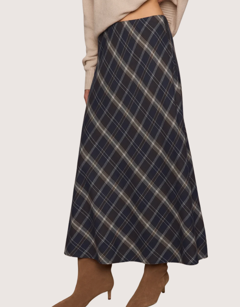 Z SUPPLY Crestview Plaid Skirt Eclipse