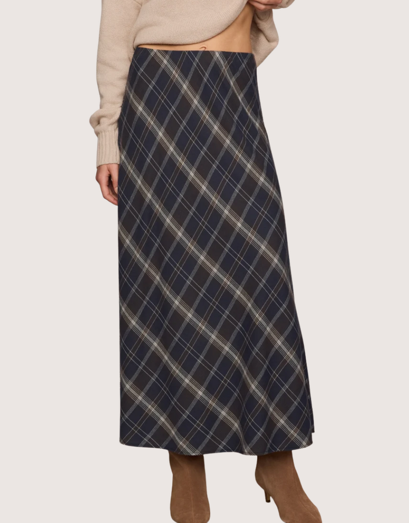 Z SUPPLY Crestview Plaid Skirt Eclipse