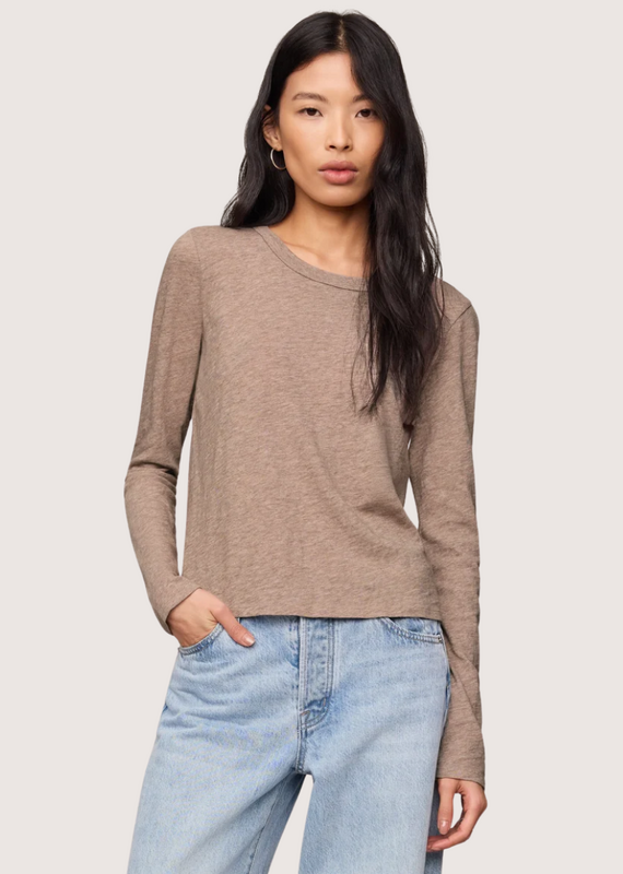 Z SUPPLY Heather Ash Junie L/S Tee
