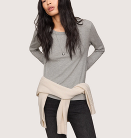 Z SUPPLY Heather Grey Junie L/S Tee