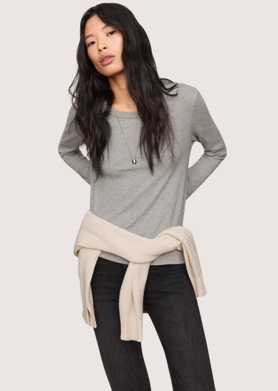 Z SUPPLY Heather Grey Junie L/S Tee