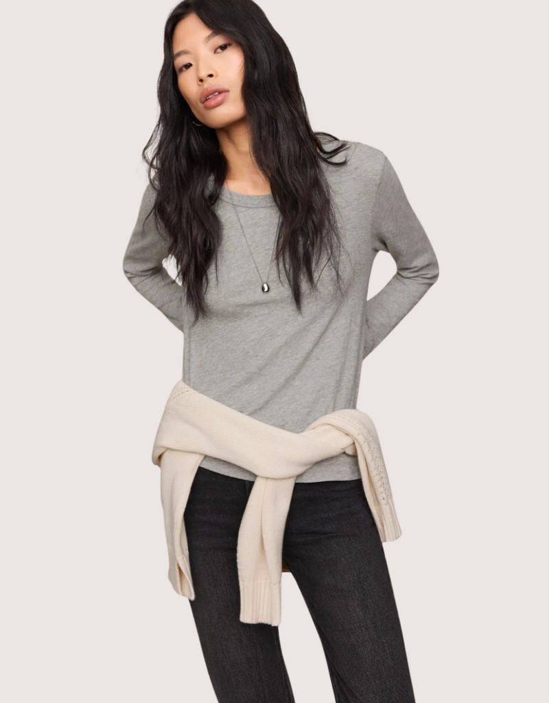 Z SUPPLY Heather Grey Junie L/S Tee