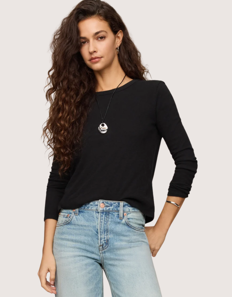 Z SUPPLY Black Junie L/S Tee