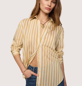 Z SUPPLY Golden Haven Stripe Button Up Golden Sage