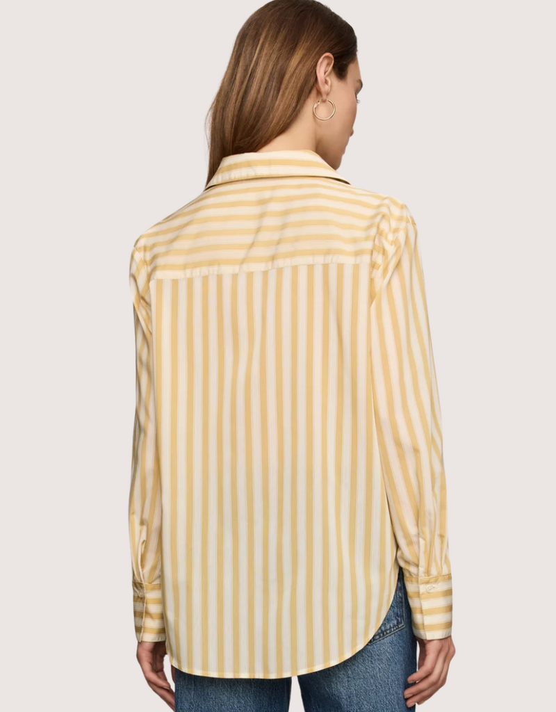 Z SUPPLY Golden Haven Stripe Button Up Golden Sage