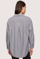 Z SUPPLY The Gallery Striped Button Up Oxford Blue