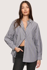 Z SUPPLY The Gallery Striped Button Up Oxford Blue