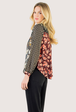 THML Mixed Media Button Up Shirt