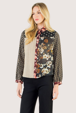 THML Mixed Media Button Up Shirt