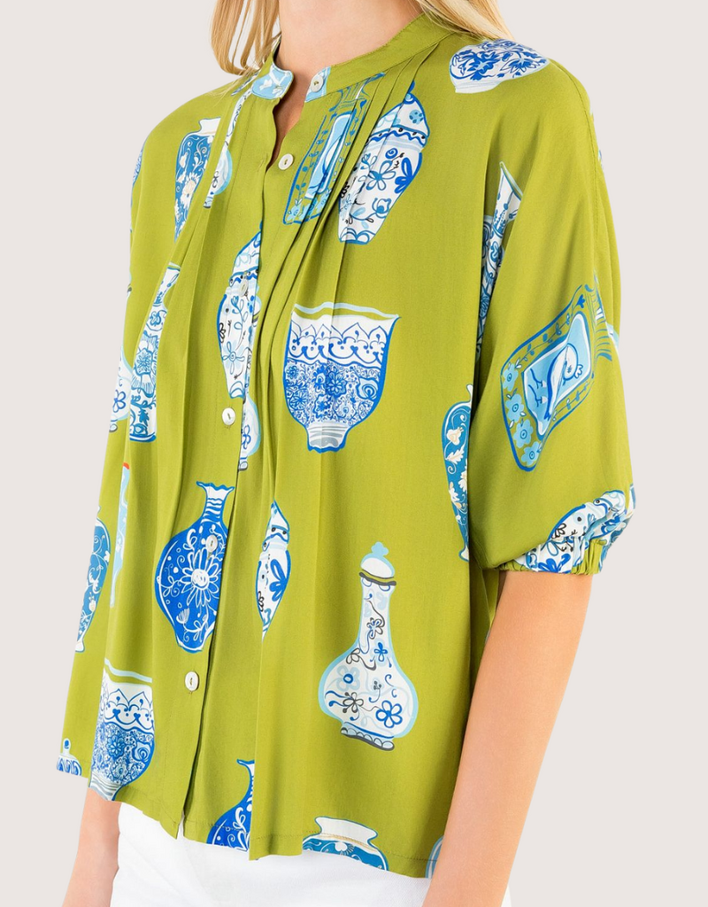 THML Printed Oversized Pattern Top