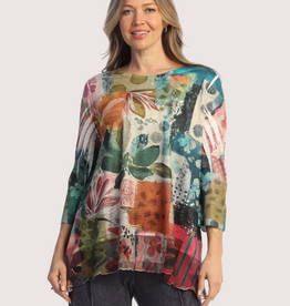 JESS & JANE Amazonia Chiffon Contrast Trim Top